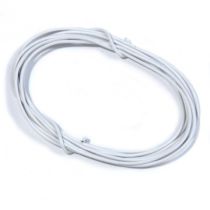 WIRE, 60", 24 AWG, WHITE